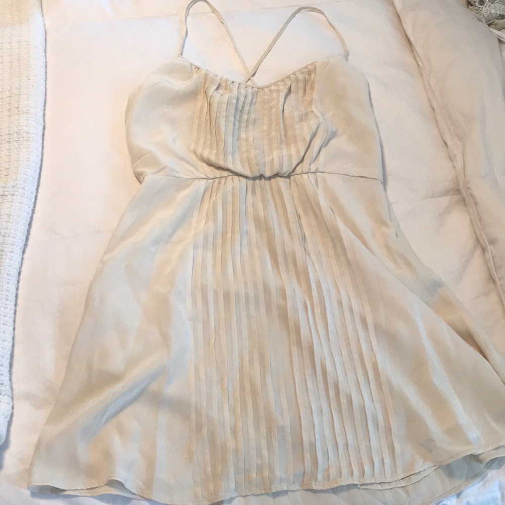 100% silk ivory dress